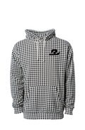 Embroidered Rich Houndstooth Hoodie