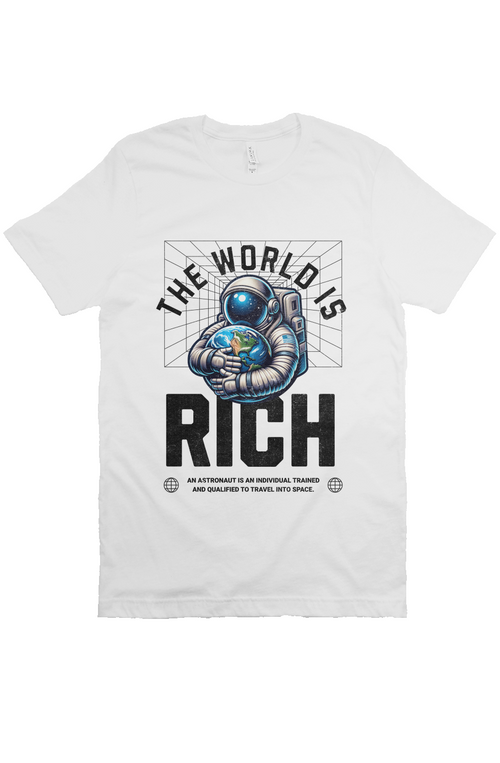 Astronaut Hug world is Rich Tee