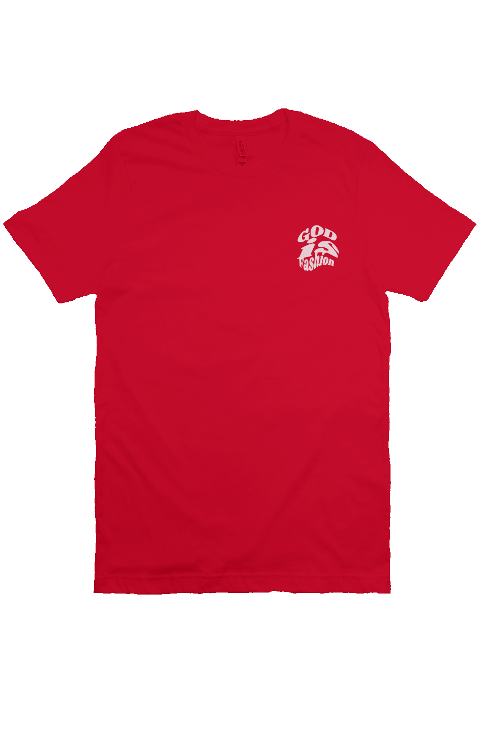 Distort print God is Fashion Tee