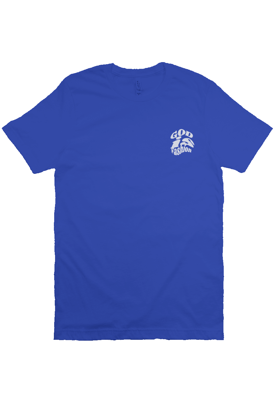 Distort print God is Fashion Tee