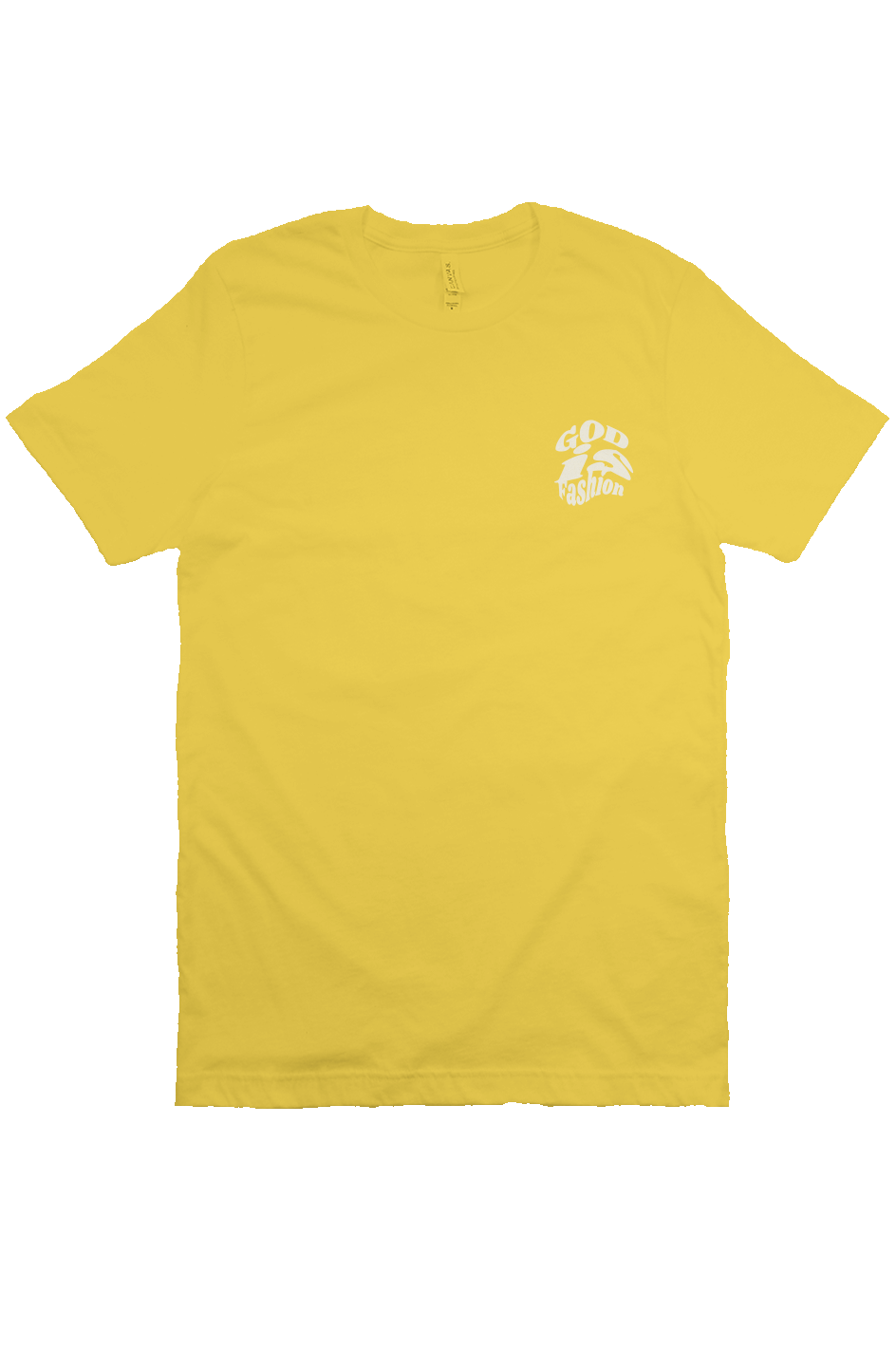 Distort print God is Fashion Tee