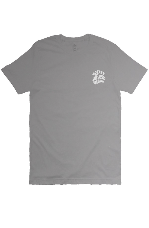 Distort print God is Fashion Tee
