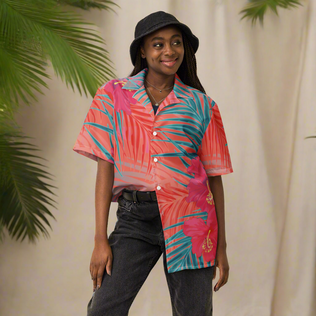 Zinnia Bloom button shirt