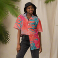 Zinnia Bloom button shirt