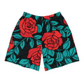Elegant Rose Athletic Shorts