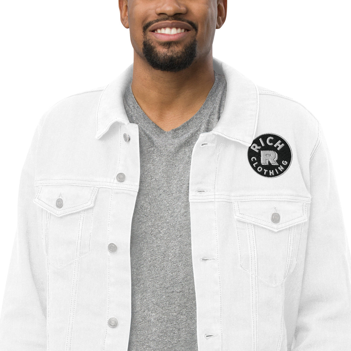 Embroidered RC denim jacket