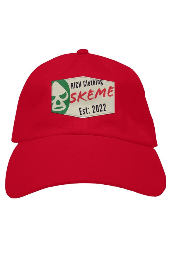 Skeme embroidered patch hat